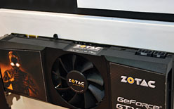 画像ギャラリー No.005のサムネイル画像 / ［COMPUTEX］ZOTAC，シングルPCB版の「GeForce GTX 295」をひっそり展示。6月12日以降に出荷へ