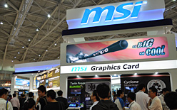 画像ギャラリー No.002のサムネイル画像 / ［COMPUTEX］大々的に展示されたMSIのグラフィックスカードと次世代マザーボードをまとめてチェック