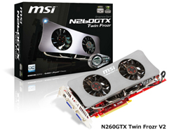 画像ギャラリー No.001のサムネイル画像 / MSI，「Twin Frozr」クーラー搭載のGTX 260カード第2弾を発売