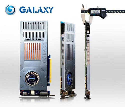 画像ギャラリー No.001のサムネイル画像 / 驚きの1スロット版クーラーを搭載したGTX 260がGalaxyから
