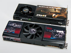 画像ギャラリー No.003のサムネイル画像 / 1枚にGTX 275と“PhysX専用”GTS 250を搭載。EVGA製デュアルGPUカード「CO-OP PhysX」を試す