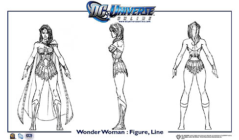 画像ギャラリー No.002のサムネイル画像 / Sony Online Entertainmentが,MMOアクション「DC Universe Online」に登場するワンダーウーマンのアートワークを公表
