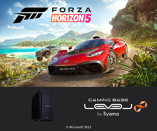 画像ギャラリー No.001のサムネイル画像 / RTX 40シリーズ搭載の「Forza Horizon 5」推奨ゲームPCがLEVEL∞から