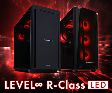 画像ギャラリー No.001のサムネイル画像 / 赤色LEDが光るゲーマー向けデスクトップPCがLEVEL∞から発売に