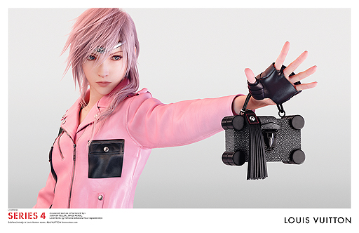 画像ギャラリー No.003のサムネイル画像 / 「FFXIII」のライトニングさんがルイ・ヴィトン広告キャンペーンのモデルに。世界各国で発売される雑誌の広告やPVに起用