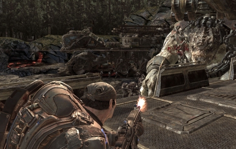 画像ギャラリー No.009のサムネイル画像 / 「Gears of War 2」の最新スクリーンショット40点＆限定版同梱の“金色のランサー アサルトライフル”の画像を掲載