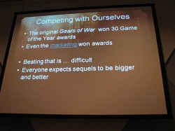 画像ギャラリー No.017のサムネイル画像 / ［TGS 2009］Epic Gamesが語る「ゲーム開発，四つの秘訣」。特別講演「『Gears of War』フランチャイズを世界の舞台へ」レポート