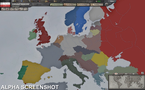 画像ギャラリー No.001のサムネイル画像 / 「Hearts of Iron III」,スクリーンショット第一弾の5点が公開