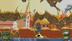 画像ギャラリー No.006のサムネイル画像 / 連載「PCゲームを持ち出そう!」。第59回はPSP用対戦アクション「Worms: Open Warfare 2」を紹介