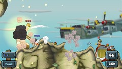 画像ギャラリー No.009のサムネイル画像 / 連載「PCゲームを持ち出そう!」。第59回はPSP用対戦アクション「Worms: Open Warfare 2」を紹介