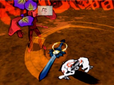 画像ギャラリー No.006のサムネイル画像 / 「大神」アマテラスが使用する武器「神器」と序盤の強敵「女郎蜘蛛」などの情報を公開