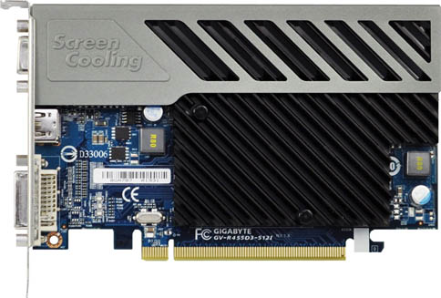画像ギャラリー No.001のサムネイル画像 / HDMI出力標準搭載のファンレスHD 4550カードがGIGABYTEから
