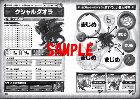 画像ギャラリー No.002のサムネイル画像 / 2010年度の運勢は？ モンハン「モンスター占い」最新版が3月に