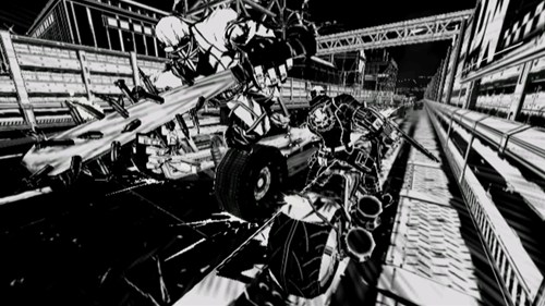 画像ギャラリー No.002のサムネイル画像 / モノクロ世界に真っ赤な鮮血がほとばしる「MADWORLD」，ついに本日発売