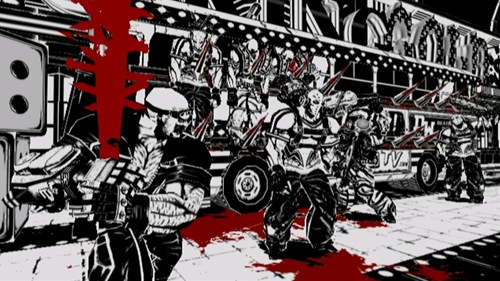 画像ギャラリー No.003のサムネイル画像 / モノクロ世界に真っ赤な鮮血がほとばしる「MADWORLD」，ついに本日発売