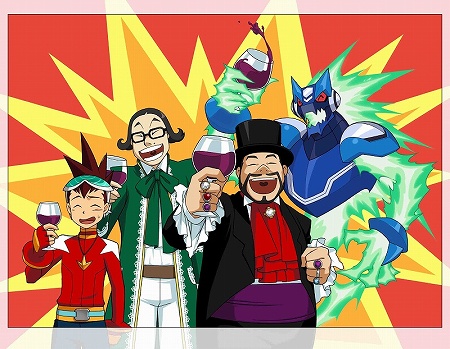 画像ギャラリー No.008のサムネイル画像 / 本日発売の「流星のロックマン3」，髭男爵からお祝いのビデオメッセージが到着。エ〜レガントなプレゼントがもらえる暗号コードも