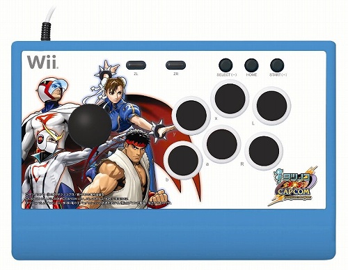 画像ギャラリー No.001のサムネイル画像 / Wii用アーケードスティック「タツノコVS. カプコンSTICK」がソフトと同日の12月11日に発売