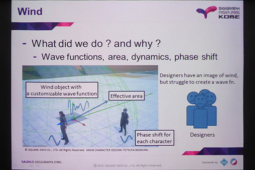 画像ギャラリー No.015のサムネイル画像 / ［SIGGRAPH ASIA］東大出の研究者が解説。「FFXV」における物理シミュレーションの仕組みと，ゲーム業界の楽しいところ