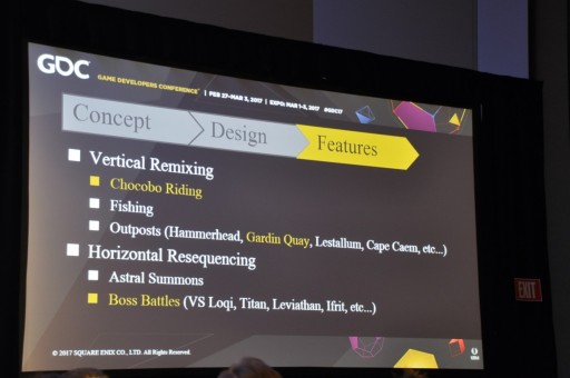 画像ギャラリー No.006のサムネイル画像 / ［GDC 2017］FF15のインタラクティブに変化するBGMは，どのような構造で，どのように制御されているのか