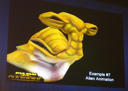 画像ギャラリー No.002のサムネイル画像 / ［GDC 2010］164年分の作業が1週間で片付いた!?「Star Wars：The Old Republic」，表情アニメーションの自動化で難題を解決