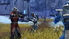 画像ギャラリー No.003のサムネイル画像 / 「Star Wars: The Old Republic」のプレイアブルキャラクター,バウンティ・ハンターに関する情報が公開。コンパニオンは日系の宇宙人?