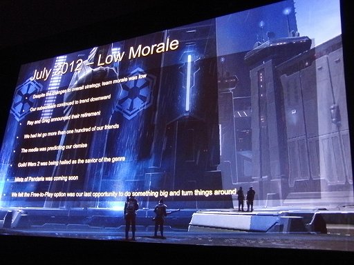 画像ギャラリー No.004のサムネイル画像 / ［GDC 2013］「Star Wars: The Old Republic」のローンチからFree-to-Playになるまでを振り返る。開発元のBioWareが体験したアップ＆ダウン