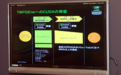 画像ギャラリー No.025のサムネイル画像 / CUDAをアピールするNVIDIAのイベント開催，注目は小型GeForce 9800 GTX＋カードとDVD＆ストリームビデオの高画質化