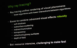 画像ギャラリー No.006のサムネイル画像 / SIGGRAPH Asia 2009,David Kirk氏基調講演レポート。「グラフィックスは並列化されていく」