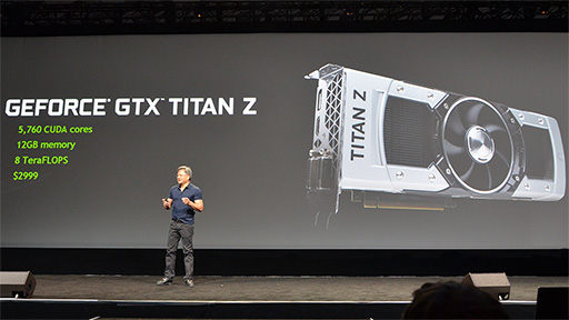 画像ギャラリー No.004のサムネイル画像 / ［GTC 2014］デュアルGK110のTITAN Zから組み込み向けTegra K1まで，上へ下へとCUDAを広げるNVIDIAの戦略を読み解く