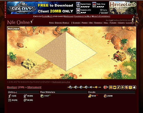 画像ギャラリー No.014のサムネイル画像 / 正式サービスがスタートした無料ブラウザゲーム「Nile Online」のレビューを掲載
