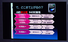 画像ギャラリー No.008のサムネイル画像 / オーバークロック耐性と省電力が力強くアピールされた,Phenom IIローンチイベント