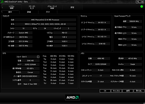 画像ギャラリー No.005のサムネイル画像 / 「Phenom II X4 955」レビュー掲載。3.2GHzで登場したAM3世代初のハイエンドCPUは,順当な性能向上を実現