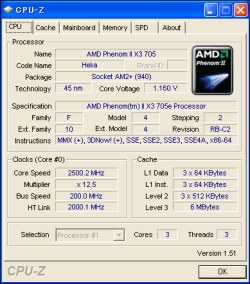 画像ギャラリー No.023のサムネイル画像 / Phenom II初の省電力版「X4 905e」「X3 705e」レビュー掲載。TDP 65W版CPUの価値はどこにある?
