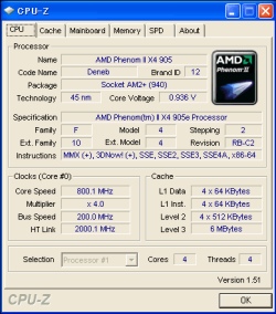 画像ギャラリー No.026のサムネイル画像 / Phenom II初の省電力版「X4 905e」「X3 705e」レビュー掲載。TDP 65W版CPUの価値はどこにある?