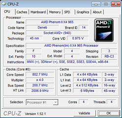 画像ギャラリー No.008のサムネイル画像 / TDP 125W版「Phenom II X4 965」を試す。OC耐性が確実に向上も，真の魅力は価格にあり？