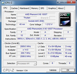 画像ギャラリー No.008のサムネイル画像 / 本日発売。TDP 95W版「Phenom II X6 1055T」の消費電力と発熱を確認する