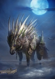 画像ギャラリー No.010のサムネイル画像 / 「ブラッド オブ バハムート」，戦いの舞台となるステージや第三の巨獣“フェンリル”などを紹介