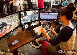 画像ギャラリー No.013のサムネイル画像 / 【PR】HP Pavilion Desktop PC HPE-360jp/CT&トリプルディスプレイが実現する圧倒的な臨場感を,アイドリング!!!の大川 藍さんが絶叫しながら体験