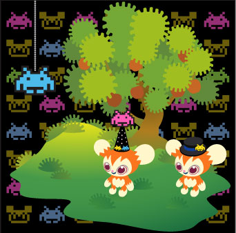 画像ギャラリー No.002のサムネイル画像 / 「Livly Island」，スペースインベーダーを捕獲するタイアップイベント開催
