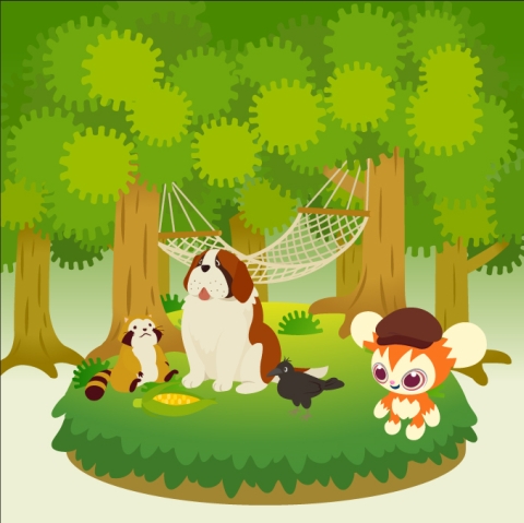 画像ギャラリー No.001のサムネイル画像 / 「Livly Island」がアニメ｢あらいぐまラスカル｣とコラボ。ハウザーやポーも登場