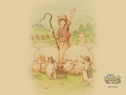 画像ギャラリー No.001のサムネイル画像 / 気軽に記念撮影ができる“まきば暮らしシミュレーション”,PSP「ようこそ ひつじ村 ポータブル」本日発売!