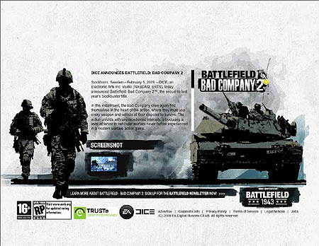 画像ギャラリー No.002のサムネイル画像 / EA，バトルフィールドシリーズ最新作「BF 1943」と「BF：Bad Company 2」を発表