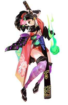 画像ギャラリー No.002のサムネイル画像 / 数多の妖刀を駆使し魑魅魍魎を討つ“絢爛絵巻和風アクションRPG”。Wii「朧村正」4月9日に発売