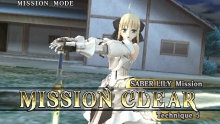 画像ギャラリー No.005のサムネイル画像 / 「Fate/unlimited codes PORTABLE」，ミッションモードの流れとセイバーオルタ/バゼット/リーゼリット/桜/ライダーのEXミッションを紹介