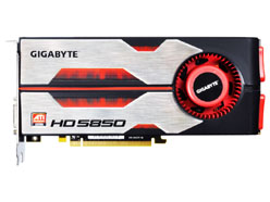 画像ギャラリー No.001のサムネイル画像 / リファレンス仕様のGIGABYTE製HD 5850カード,リンクスが発売