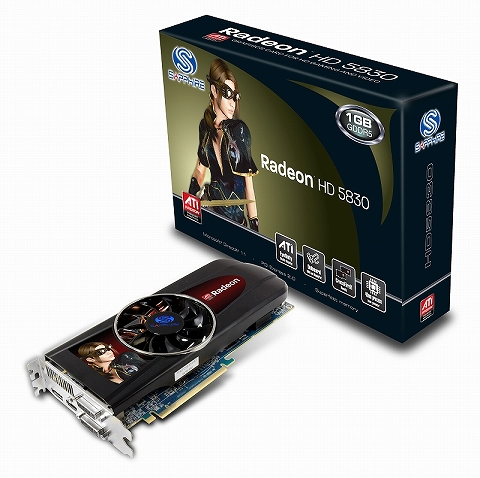 画像ギャラリー No.001のサムネイル画像 / アスク，Sapphire製のATI Radeon HD 5830カードを国内投入