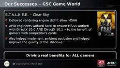 画像ギャラリー No.017のサムネイル画像 / ［GDC 2010］マニフェストは「ゲーマー第一主義」。AMD，PCゲーム産業への積極的な取り組みを宣言