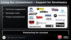 画像ギャラリー No.018のサムネイル画像 / ［GDC 2010］マニフェストは「ゲーマー第一主義」。AMD，PCゲーム産業への積極的な取り組みを宣言