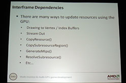 画像ギャラリー No.014のサムネイル画像 / ［GDC 2010］「EyefinityとCrossFireXをご贔屓に！」。AMDが両技術実装上のポイントを解説し，サポートを呼びかけ