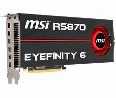 画像ギャラリー No.001のサムネイル画像 / MSI，HD 5870 Eyefinity 6カードを4月2日に市場投入